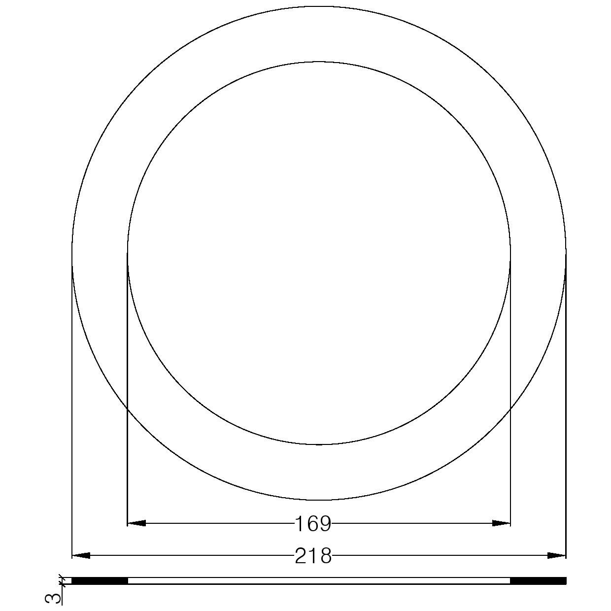 GUARN. P/FLANGE PN 10/16 DN 150 CARBOGRAFITE mm.3