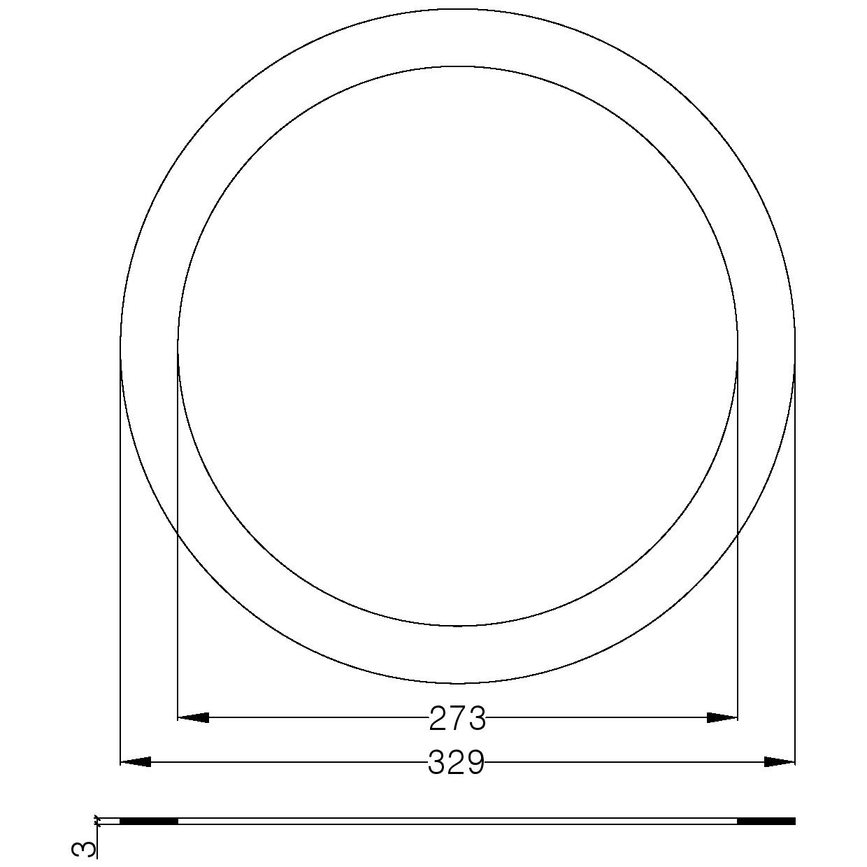 GUARN. P/FLANGE PN 10/16 DN 250 CARBOGRAFITE mm.3