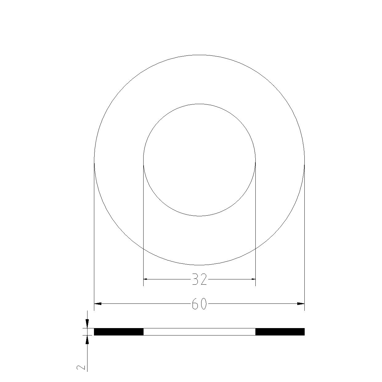 MEMBRANE PARA mm.60x32x2