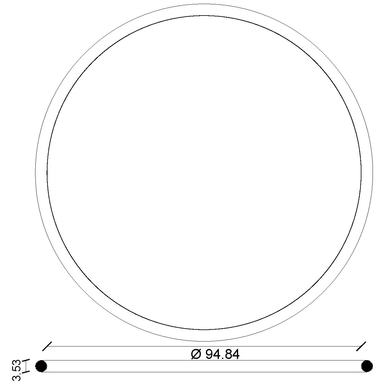 ANELLI O'RING IN GOMMA NITRILICA mm.78.97x3.53