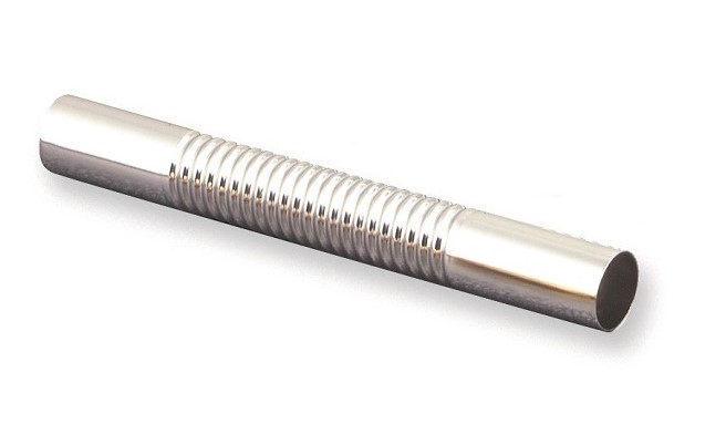 CANOTTI NERVATI d.30x200 IN OTTONE CROMATO 