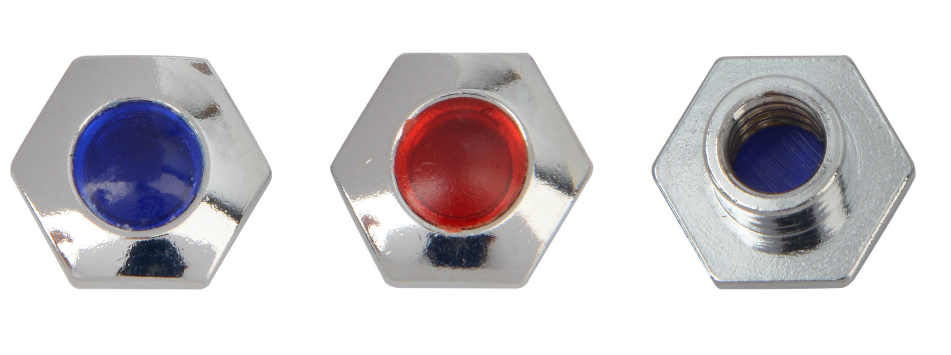 CP.PLACCHETTE ROSSE/BLU ESAG. 14, ATTACCO F 1/4" 