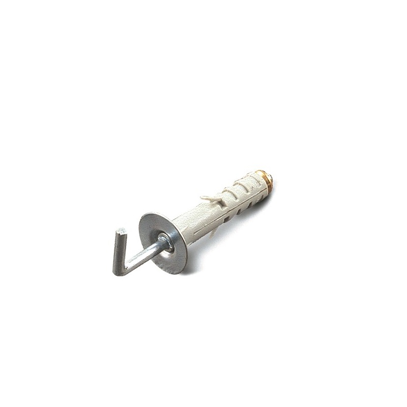 TASSELLI IN PLASTICA CON GANCIO LUNGO-FORO mm.12 