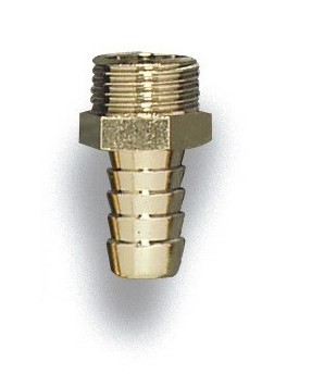 RACCORDI PORTAGOMMA IN OTTONE CROMATO DA 1" M 