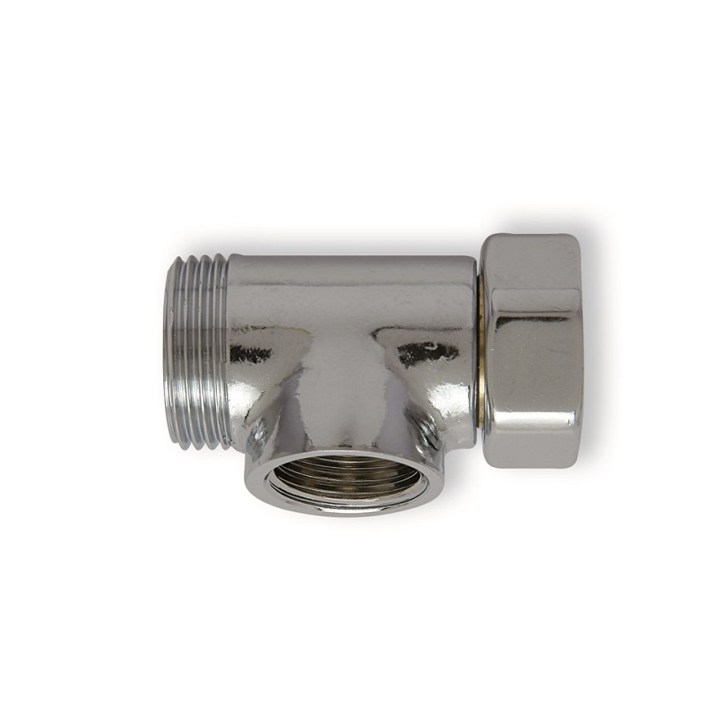 GIUNTI A "T" OTT.CROMATO M 3/4" x F 3/4" x F 1/2" 