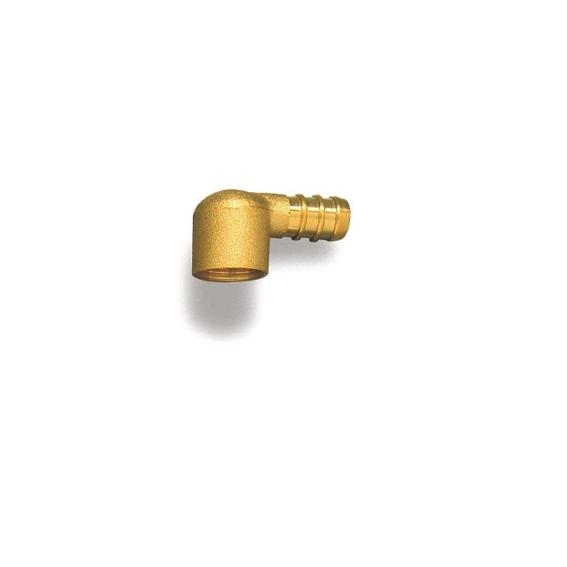 RACC. PORTAGOMMA mm. 14 OTTONE LUCIDO DA 1/2" F 