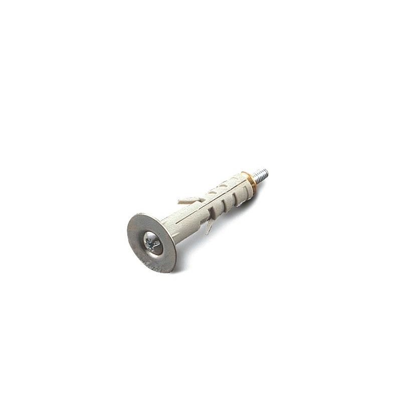 TASSELLI IN PLASTICA CON VITE - FORO mm.8 