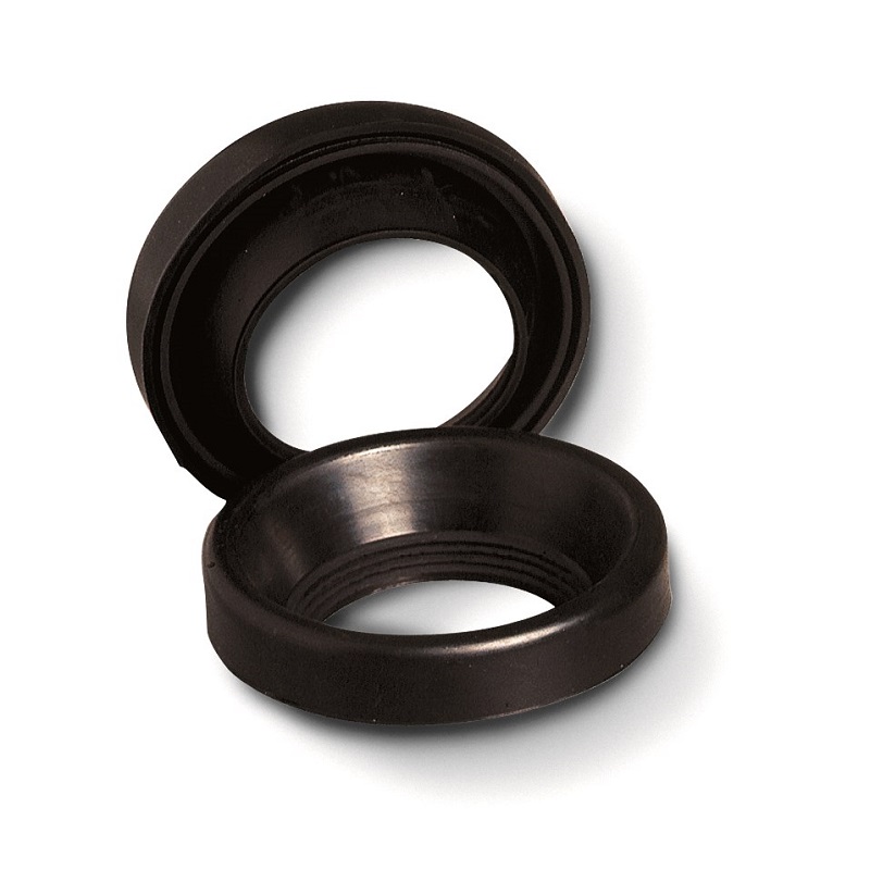 GIUNTI G.NERA P/SCARICHI WC mm.100-BRAGHE mm.125 MODELLO A DOPPIO LABBRO 