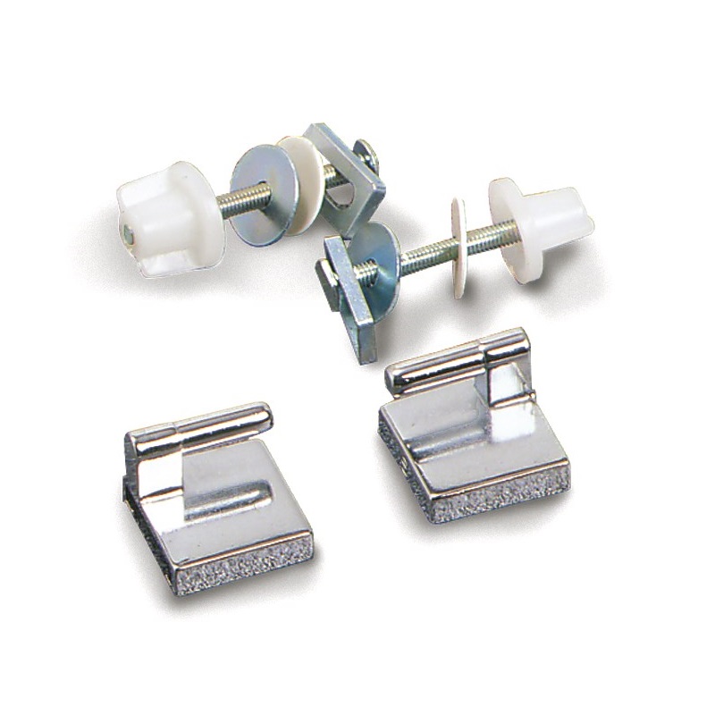 COPPIE SUPPORTI CROMATI CON BULLONI ZINCATI 