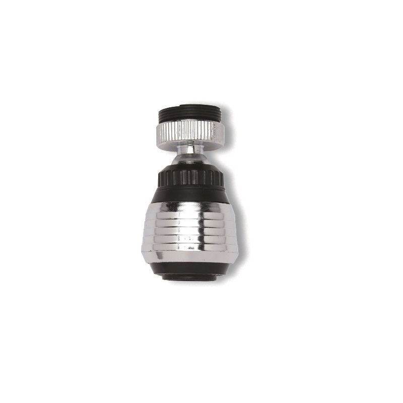 AERATORI A DOPPIO GETTO CON SNODO OTTONE CROMATO 