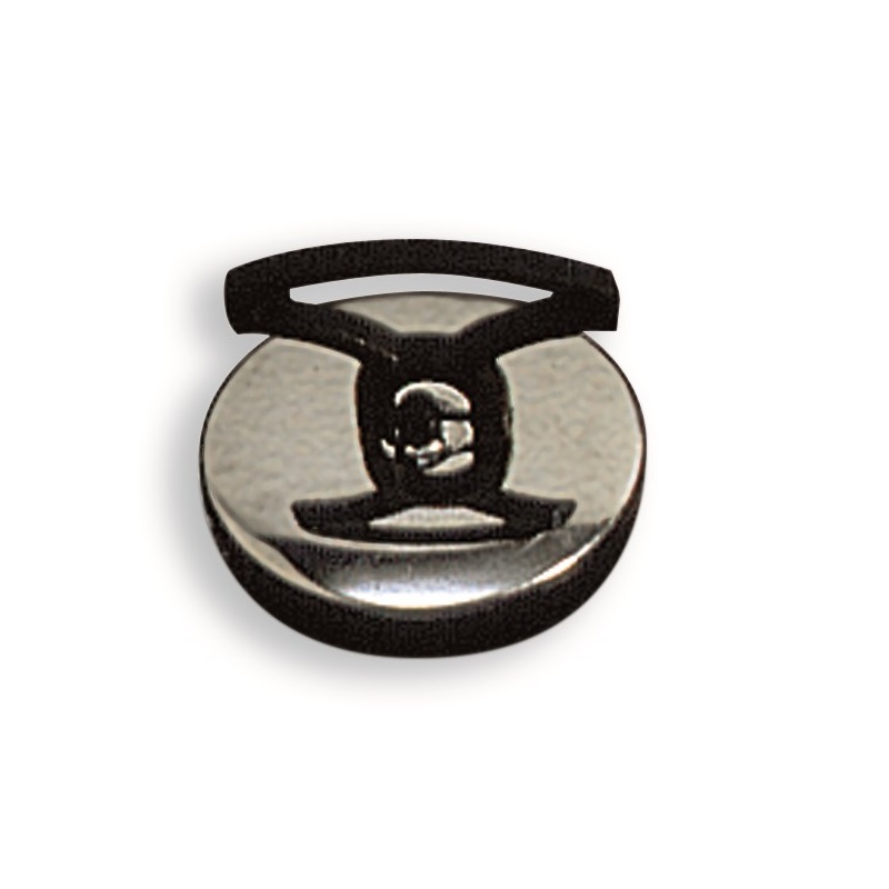 TAPPI PVC d.52 MANIGLIA CON PLACCA ACCIAIO 