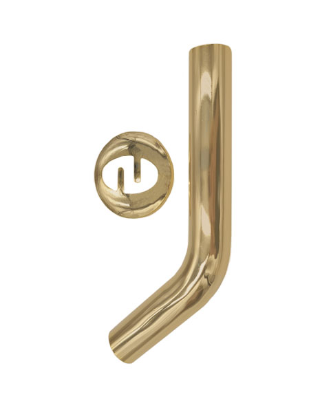 CURVE 45°PROLUNGATE IN OTT. OTTONATO C/ROSONE 