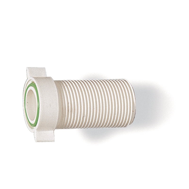 RACCORDI MF 1"X65 C/DADO GIREVOLE PLASTICA BIANCA 
