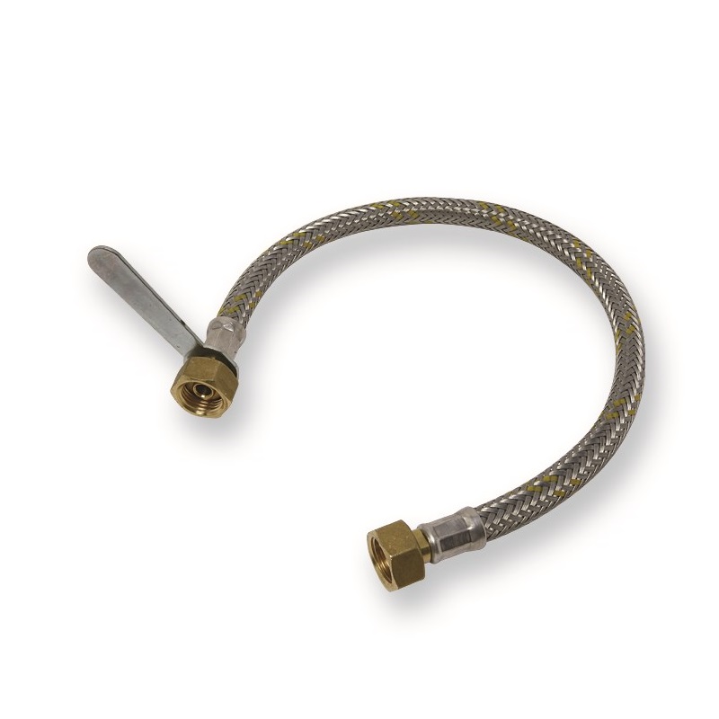 FLESSIBILI ACCIAIO cm150 C/LEVA P/CENTRALINE GPL 