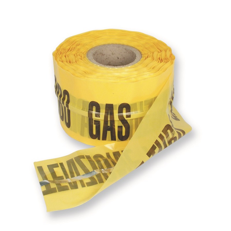NASTRI LOCALIZ. TUBO GAS C/BANDA ALLUMINIO-Ml.200 