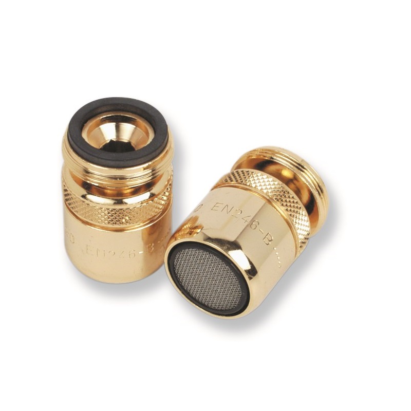 AERATORI OTTONE DORATO C/SNODO FILETTO M 24/1 