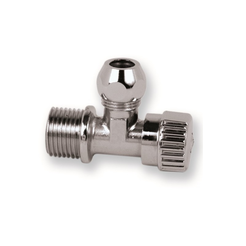 MINI-RUBINETTI A SQUADRA M 1/2" - CALOTTA 3/8"x10 