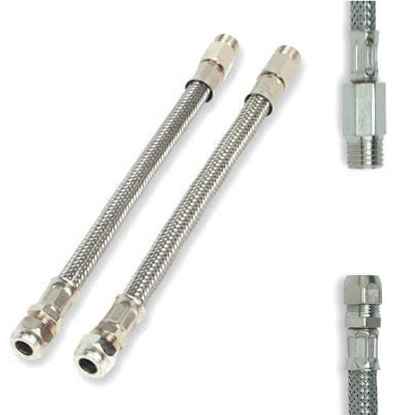 FLEX INOX M PROLUNG.3/8" BICONO mm.10-LUNG.cm.25 