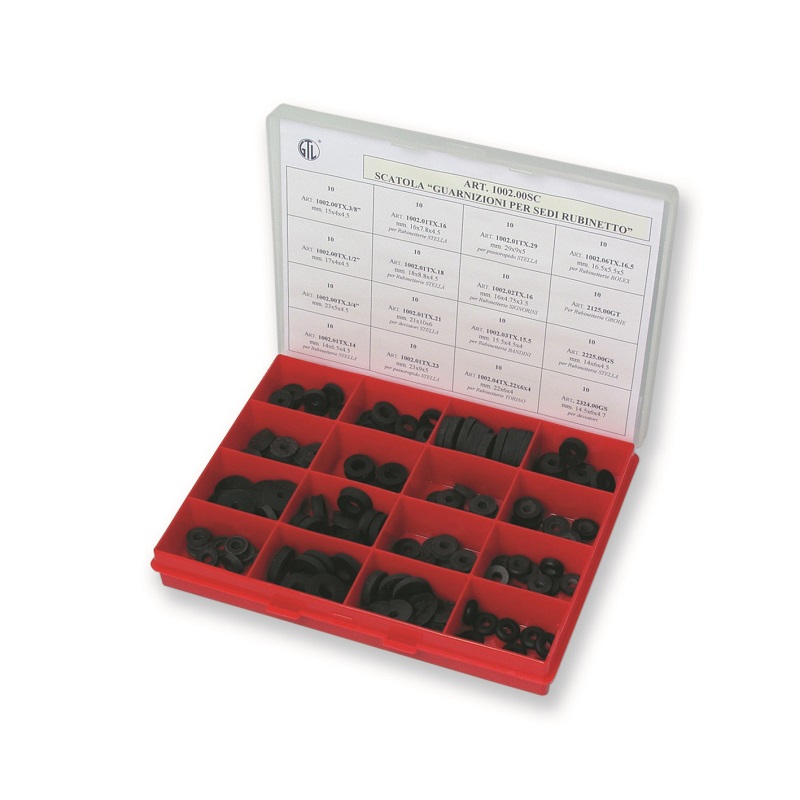 SCATOLE DI ASSORTIMENTO GUARN. P/SEDI RUBINETTO 