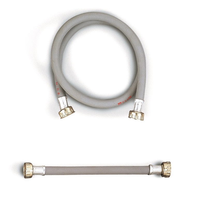 TUBI CARICO LAVATRICE IN GOMMA FF 3/4"x3/4"x100 IN CONFEZIONE SINGOLA 