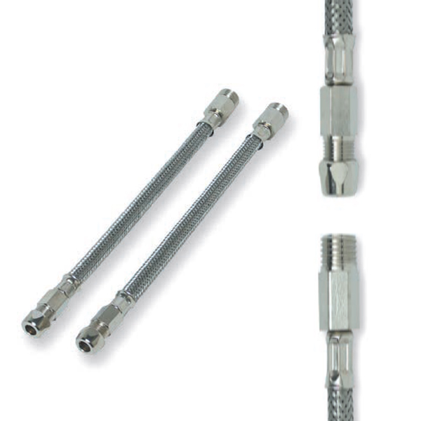 FLEX INOX M PROLUNG.1/2" BICONO PROLUNGATO-cm.20 