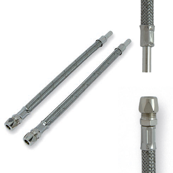 FLEX INOX TUBETTO mm.10 BICONO mm.10-LUNG.cm.30 