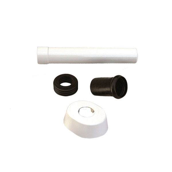 KIT CANOTTO ABS d.40x250 ROSONE OVALE - MORSETTO BICCHIERE POLITENE C/OR 