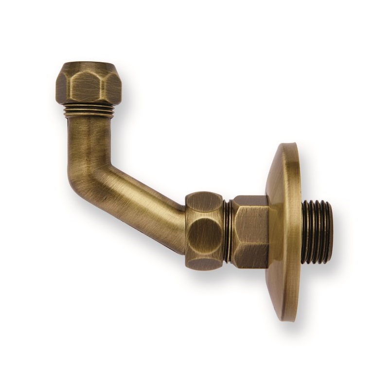 SQUADR. 1/2" CURVA STAM. IN OTTONE BRONZATO 