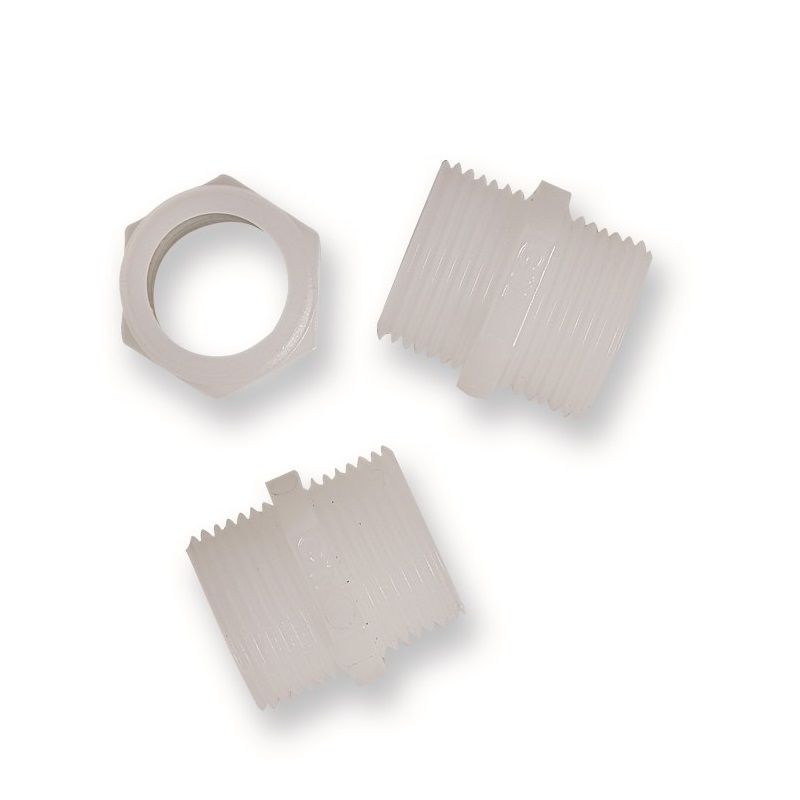 NIPLES LAVATR. 3/4"x3/4" MOD.PESANTE NYLON BIANCO 