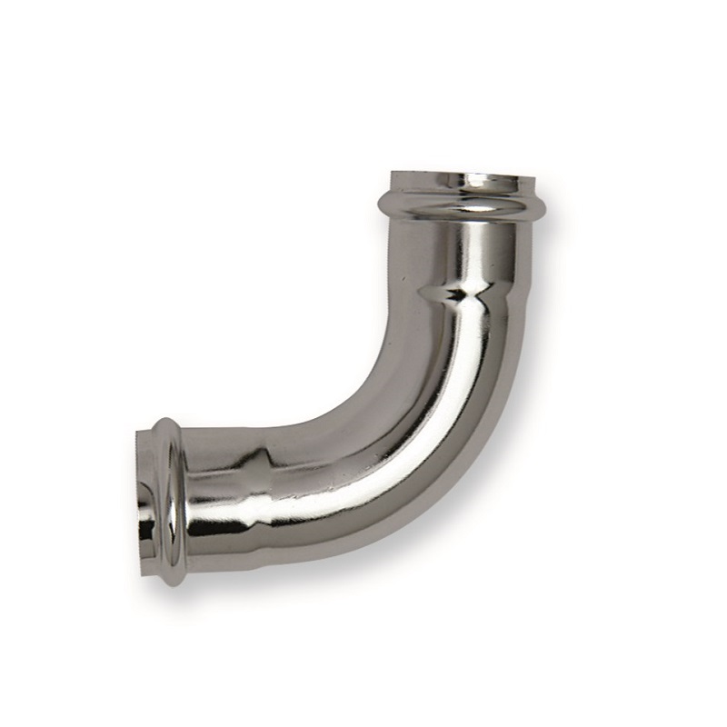 GIUNZIONI CROM.CURVE 90° CON 2 OR-P/CANOTTI mm.32 