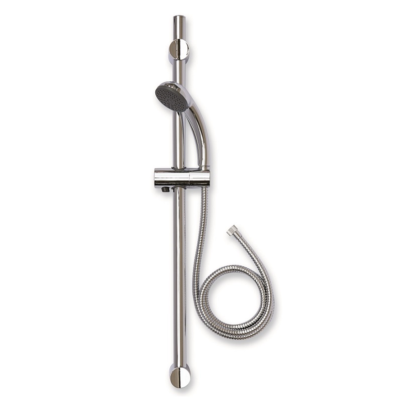 SALISCENDI C/DOCCIA MONO FLESS. cm.150 - SUPPORTO REGOLAB.-ASTA mm.25x700 