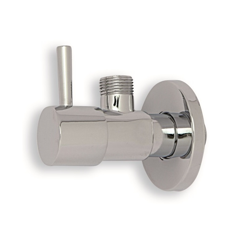 RUBIN. SOTTOLAVABO TONDO 1/2"x3/8" C/ROSONE CROM. 