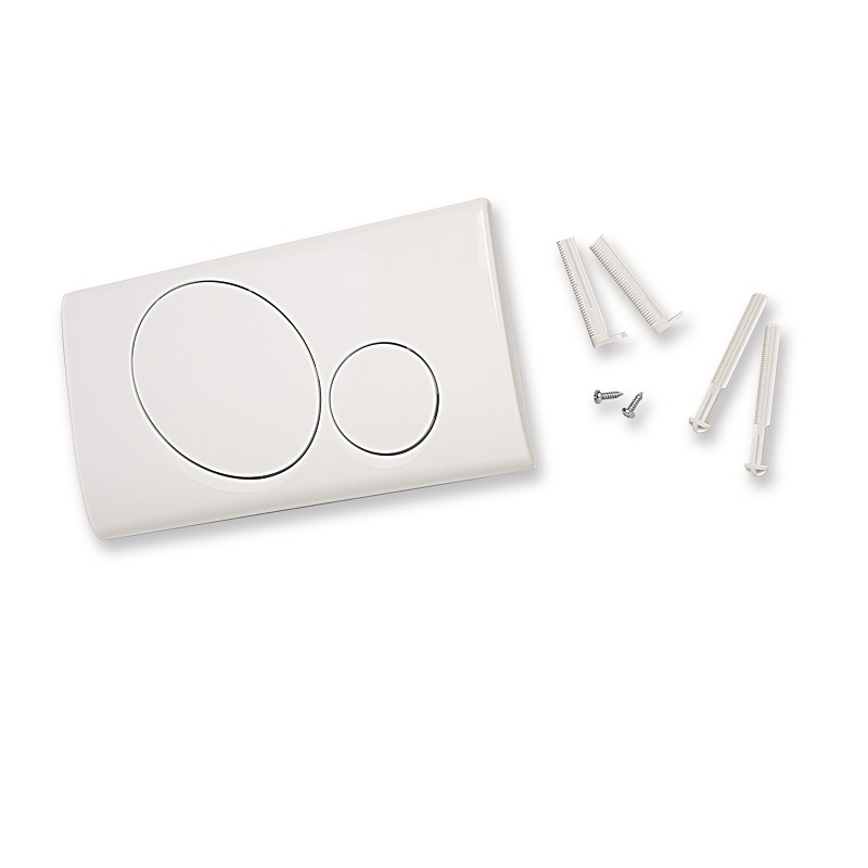 PLACCA BIANCA P/CASSETTE CON KIT ADATTATORE 