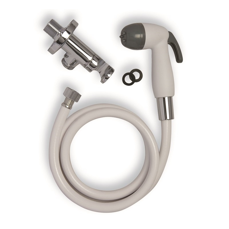 DOCCETTA LAVA WC-BIANCA SUPPORTO C/VALV.+FLESS. 