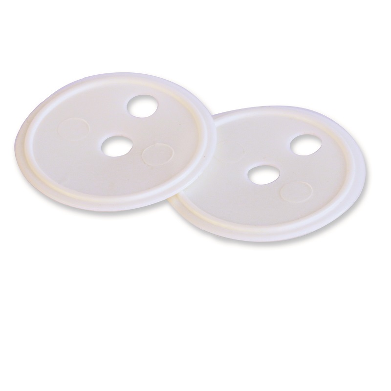 GUARNIZ. mm.43-DUE FORI PER BASE CERNIERE WC 