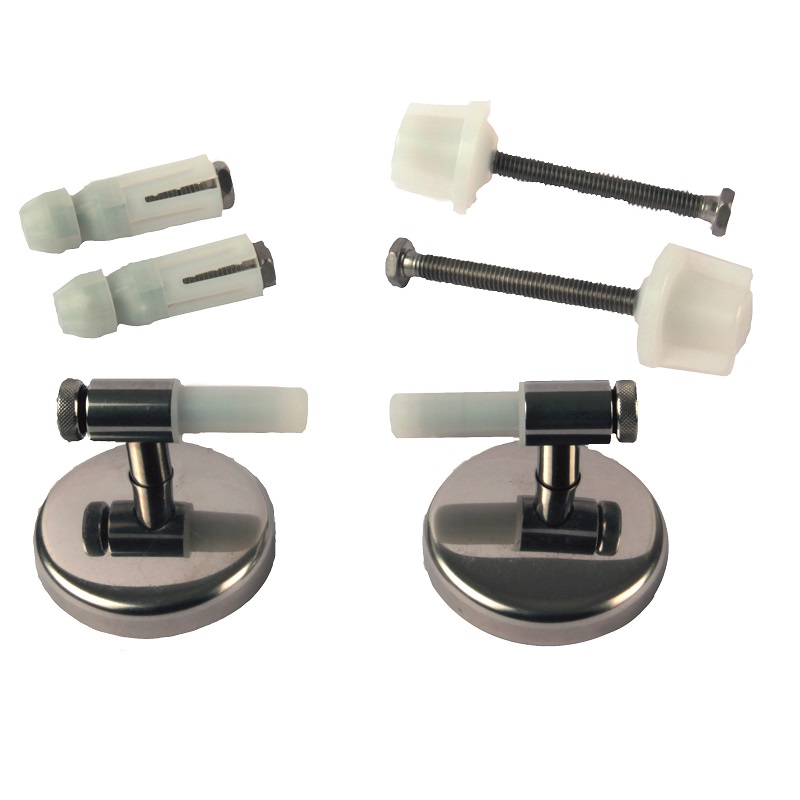 COPPIE SUPPORTI INOX CON KIT DI FISSAGGIO 