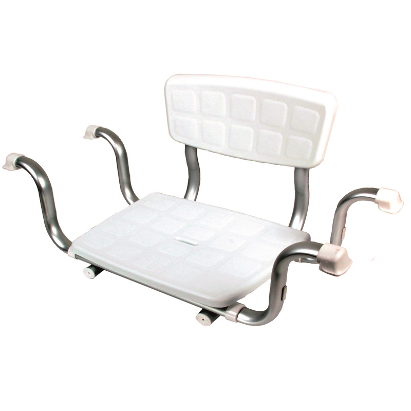 SEDILI VASCA C/SCHIENALE MATER. PLASTICO BIANCO 