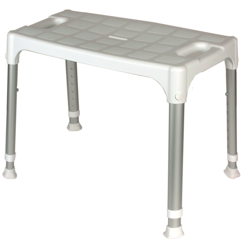 SEDIA REGOLABILE DOCCIA MATER. PLASTICO BIANCO 