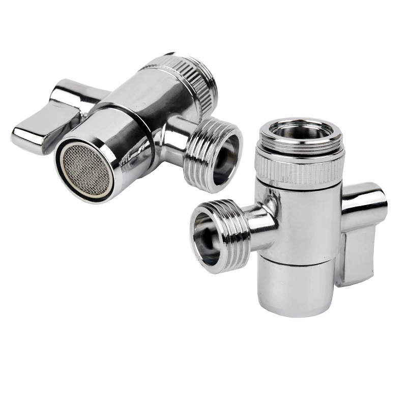 DEVIATORE CANNE LAVELLO F 22/1xM 1/2"-AERATORE PESANTE MANIGLIA METALLO 