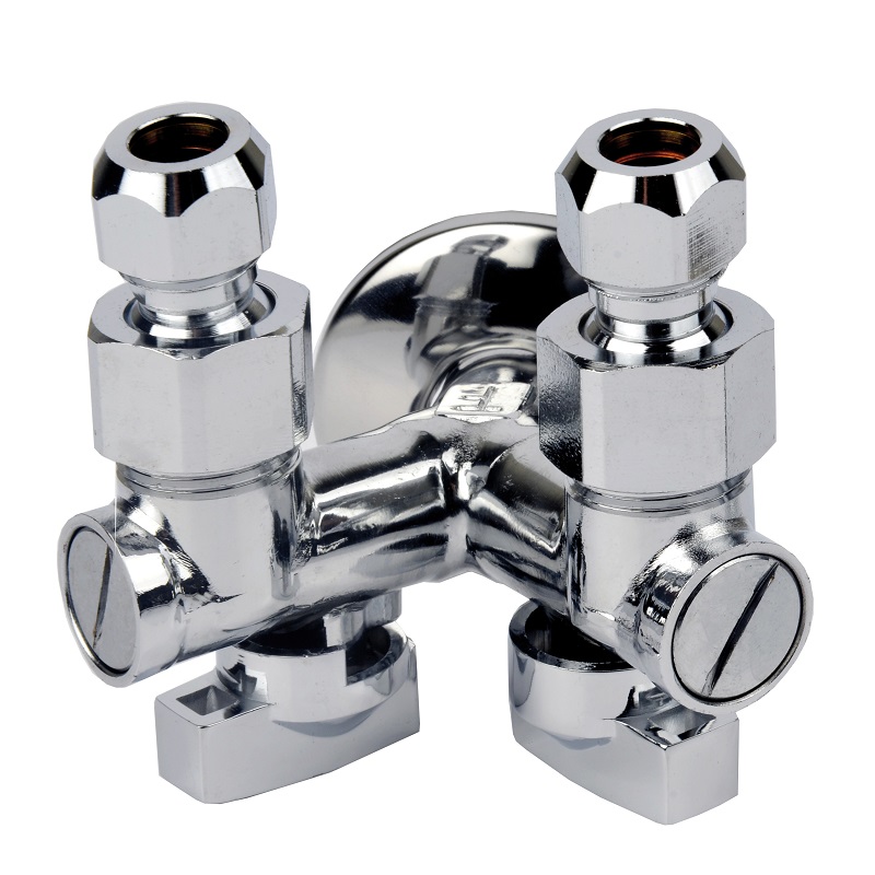 RUBINETTI SOTTOLAVABO TIPO DOPPIO 1/2"x3/8" 
