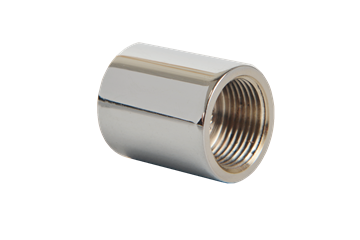 RACCORDI OTTONE CROMATO F 15/1 x F 15/1- h mm.20 DIAM. mm.19-CHIAVE INT. 