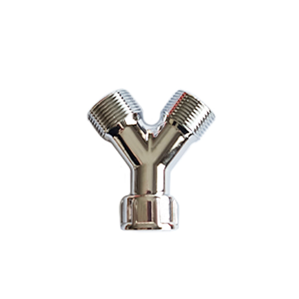 DOPPI RACCORDI DI CARICO IN OTTONE CROMATO, F3/4"XM3/4"XM3/4" 