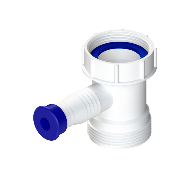 ATTACCHI PER LAVASTOVIGLIE CON GHIERA G1/2", GUARNIZIONE mm.40 ED USCITA DN40 