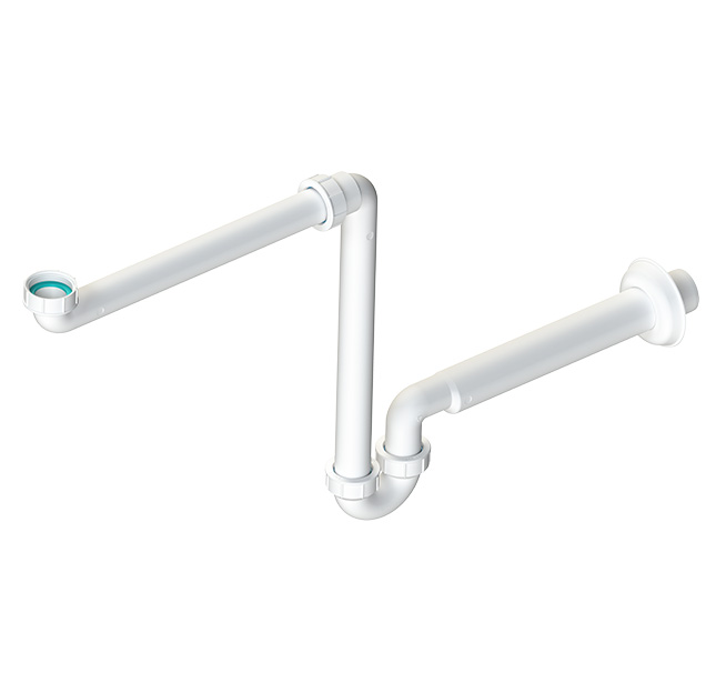 SIFONI SALVA SPAZIO PER LAVABO ENTRATA G1"1/4 USCITA DN40 