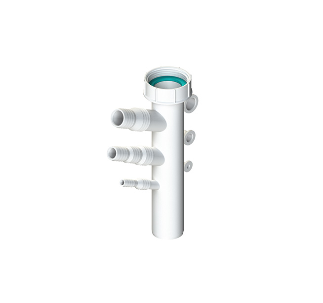 ACCESSORI MULTI FUNZIONE PER SIFONI CON GHIERA AD INCASTRO, ENTRATA G1"1/2 USCITA DN40 