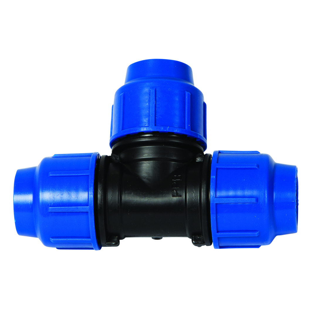 RACCORDI A COMPRESSIONE A T DIAMETRI mm.20X20X20 