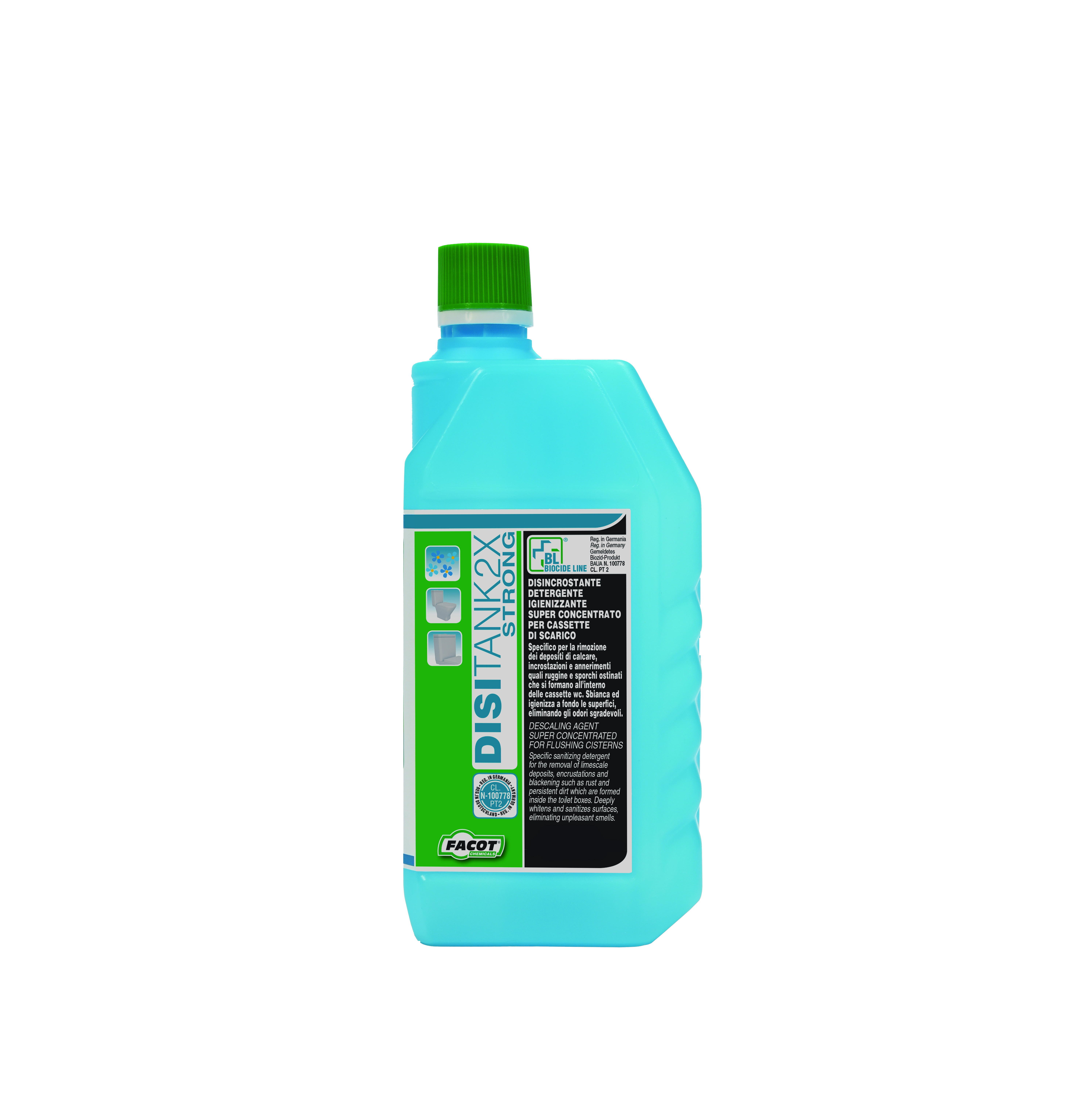2X500 ml DISINCR. DETERG. LIQUIDO P/CASSETTE WC 