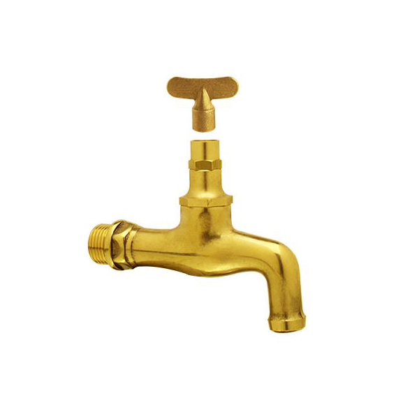 RUBINETTI 1/2" CON TERMINALE STAMPATO E MANIGLIA ESTRAIBILE 