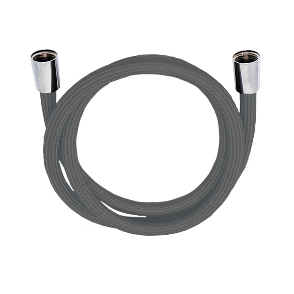 FLESSIBILI DOCCIA IN TRECCIA DI POLIETILENE GRIGIO FF 1/2x1/2, cm.150 