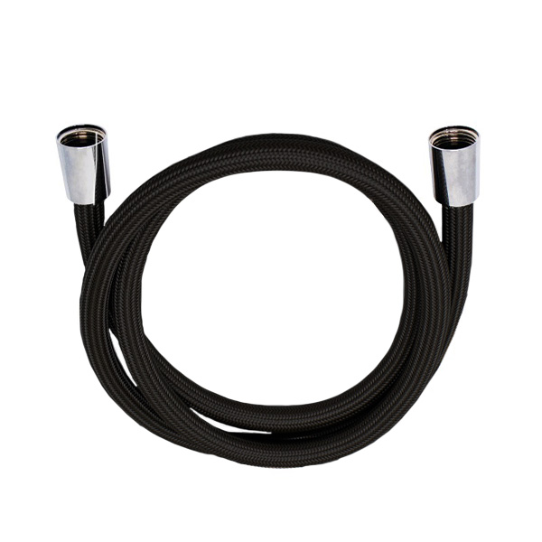 FLESSIBILI DOCCIA IN TRECCIA DI POLIETILENE NERO FF 1/2x1/2, cm.150 